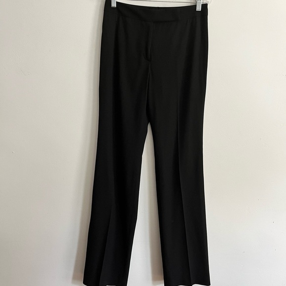 Escada Virgin Wool Straight Bootcut Flare Leg High Rise Trousers size 34 - Picture 1 of 9